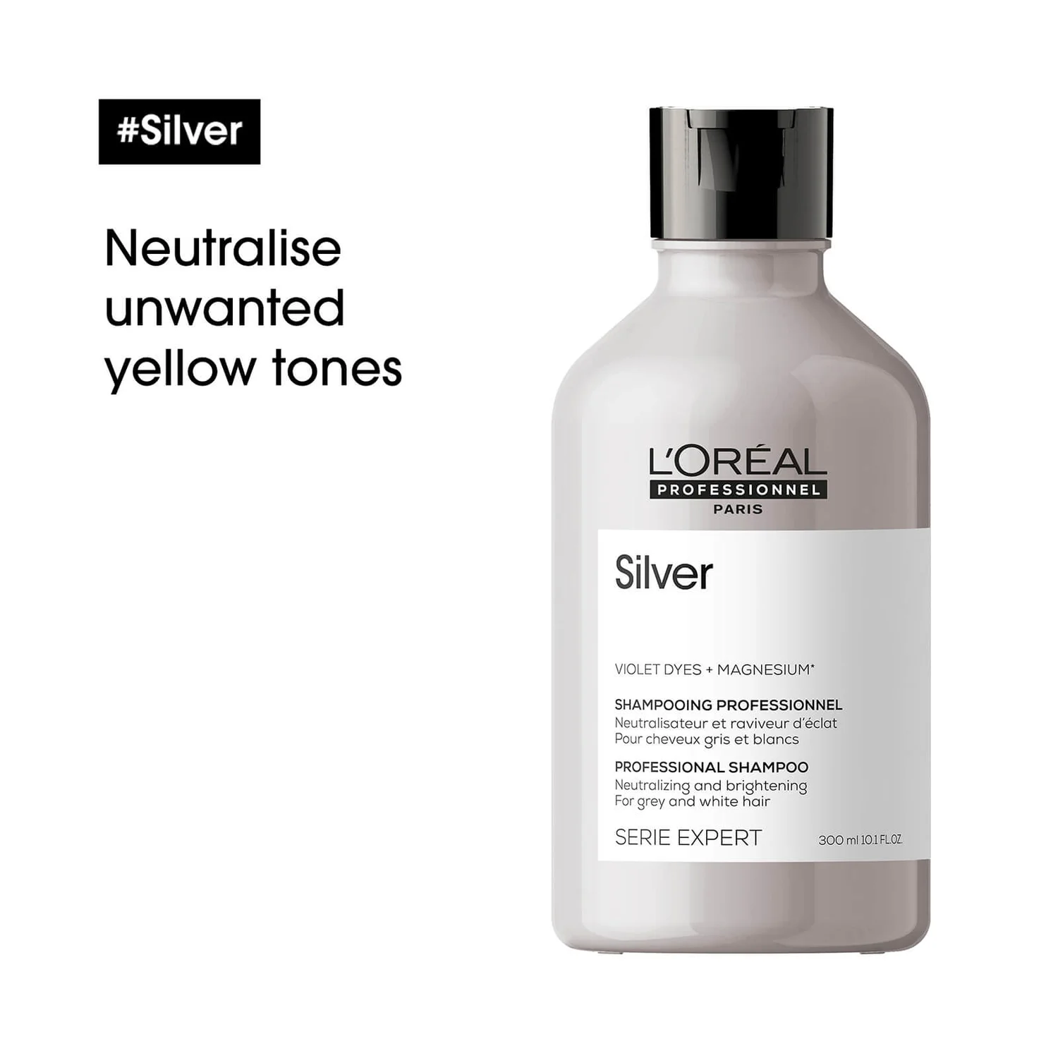 L'Oréal Professionnel Serie Expert Silver Shampoo 300ml 6 L'Oréal Professionnel Serie Expert Silver Shampoo 300ml - Image 4