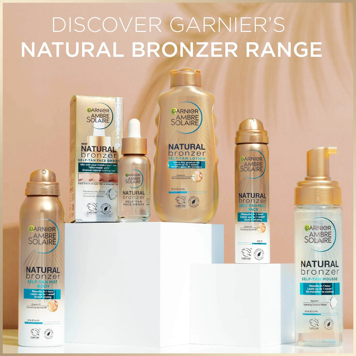 Garnier Ambre Solaire Natural Bronzer Quick Drying Dark Self Tan Face Mist 75ml 8 Garnier Ambre Solaire Natural Bronzer Quick Drying Dark Self Tan Face Mist 75ml - Image 6