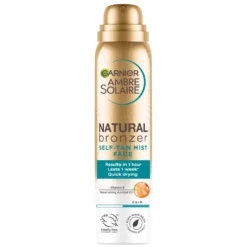 Garnier Ambre Solaire Natural Bronzer Quick Drying Dark Self Tan Face Mist 75ml