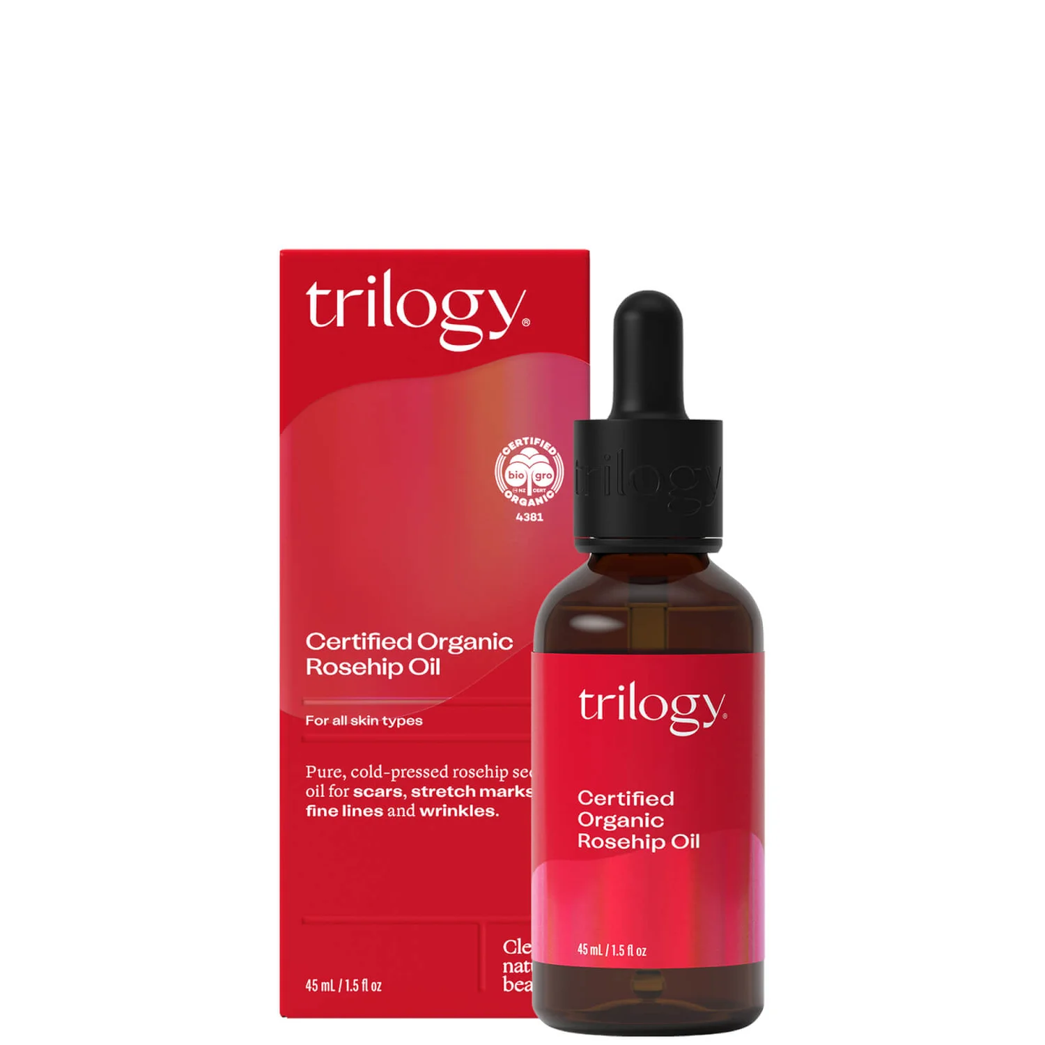 Trilogy Certified Organic Rosehip Oil 45ml 4 Trilogy Certified Organic Rosehip Oil 45ml - Image 2