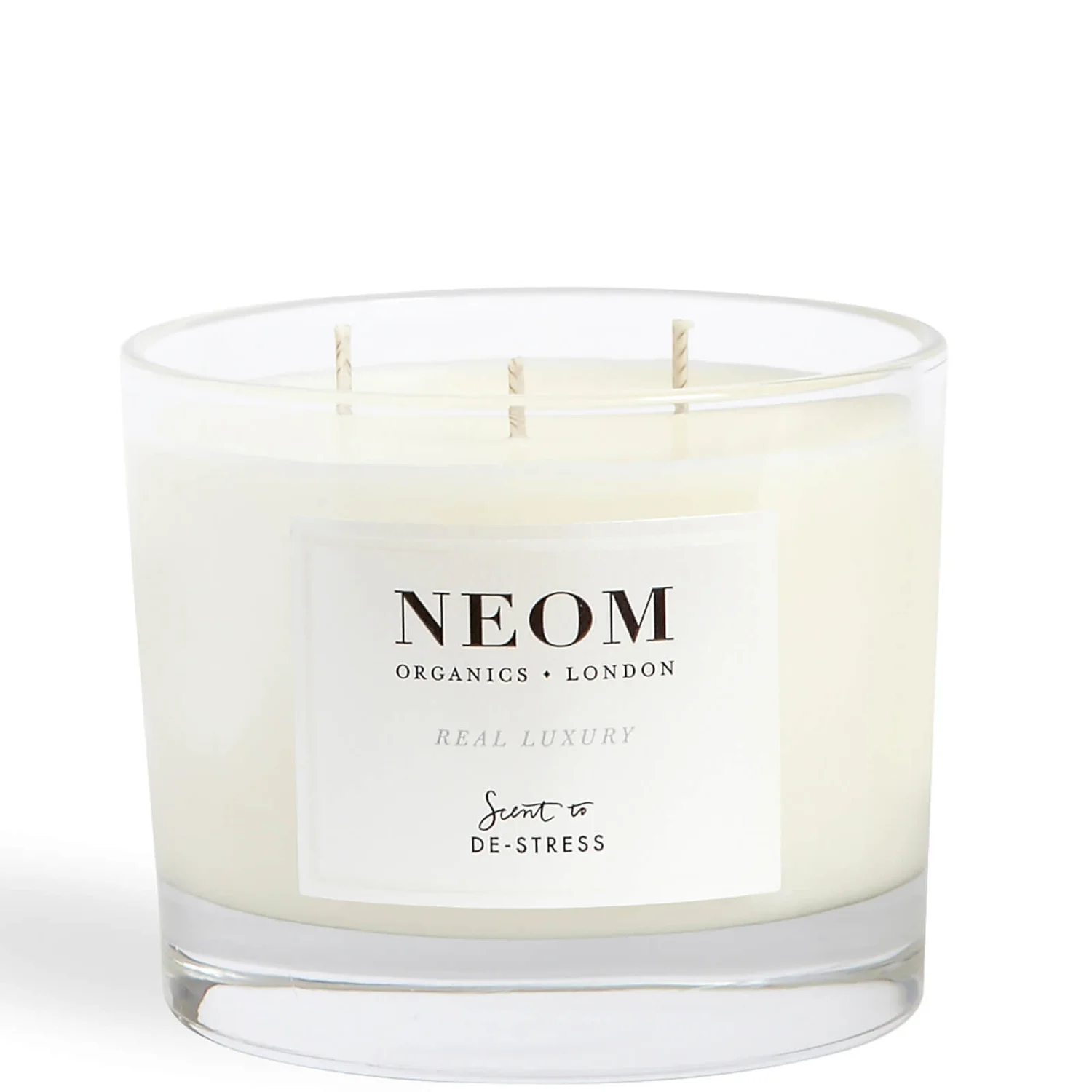 NEOM Real Luxury De-Stress Scented 3 Wick Candle 4 NEOM Real Luxury De-Stress Scented 3 Wick Candle - Image 2
