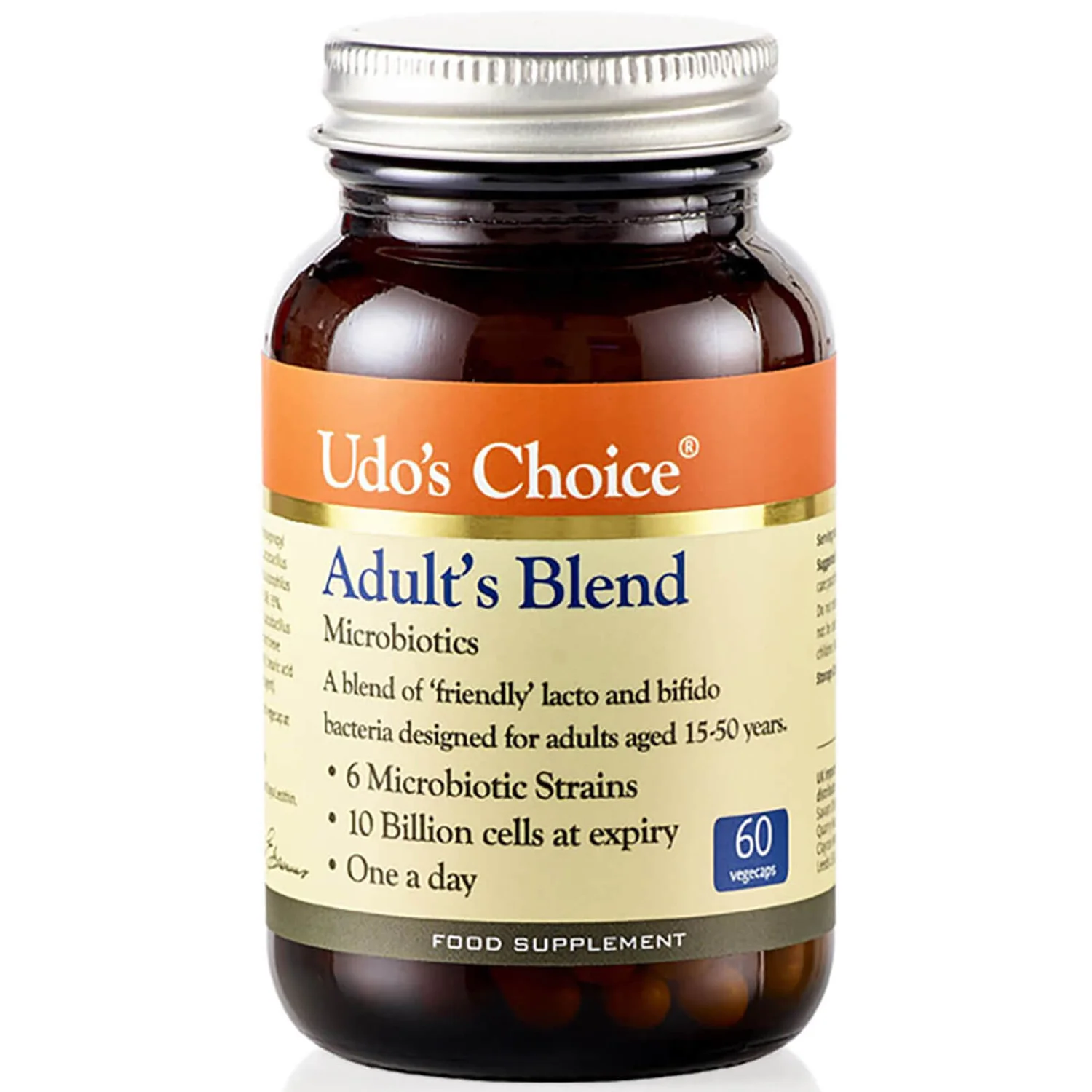 Udo's Choice Adult's Blend Microbiotics - 60 Vegecaps 3 Udo's Choice Adult's Blend Microbiotics - 60 Vegecaps