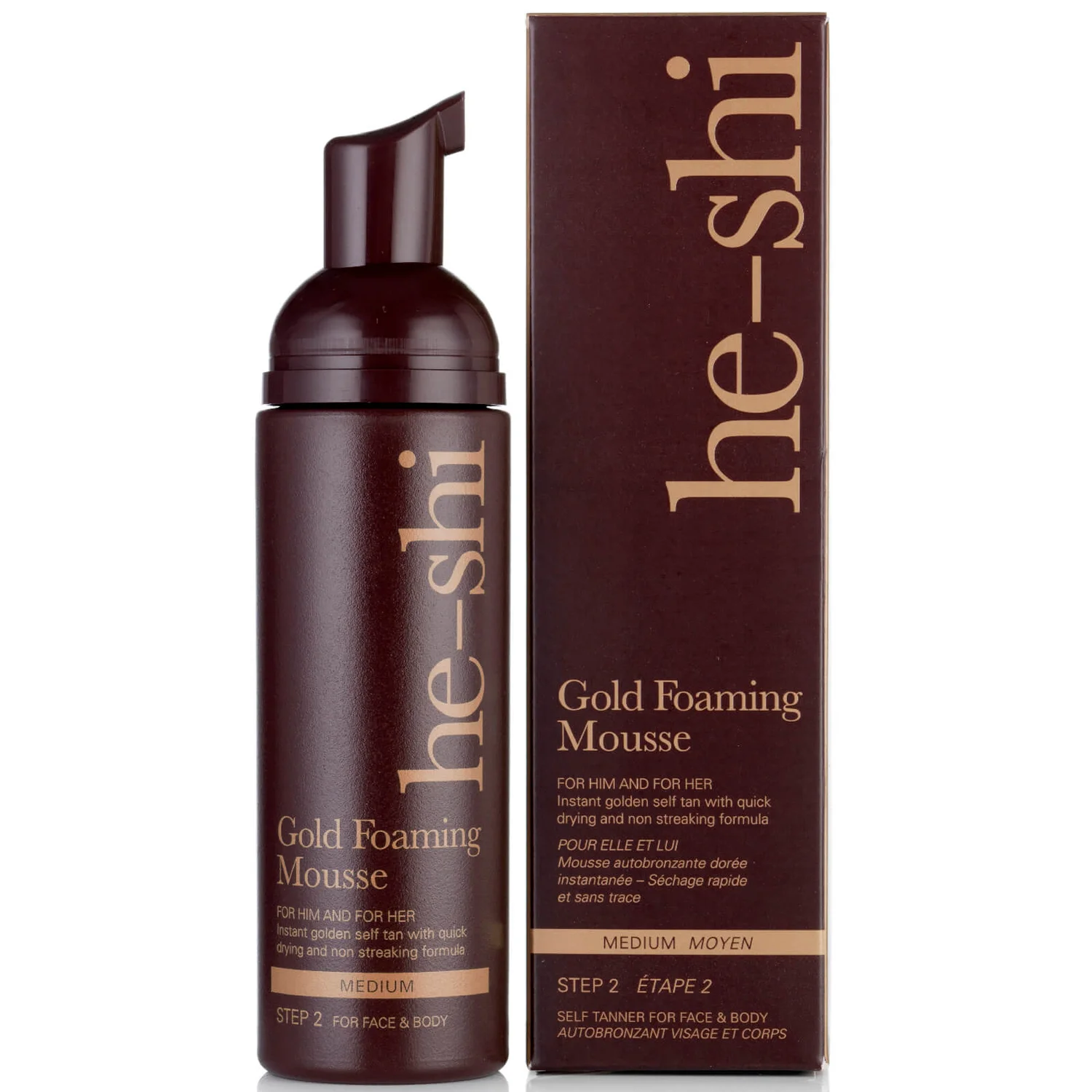 He-Shi Gold Foaming Mousse 150ml 3 He-Shi Gold Foaming Mousse 150ml