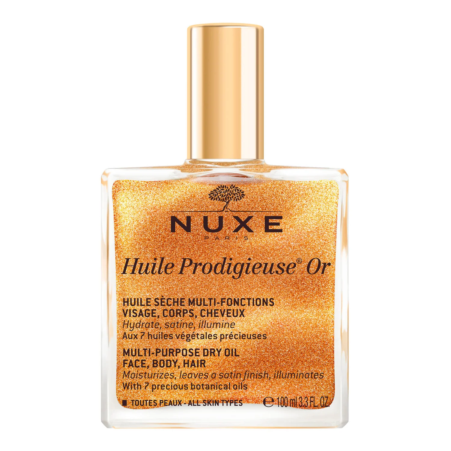 NUXE Huile Prodigieuse Golden Shimmer Multi-Purpose Dry Oil 100ml 3 NUXE Huile Prodigieuse Golden Shimmer Multi-Purpose Dry Oil 100ml