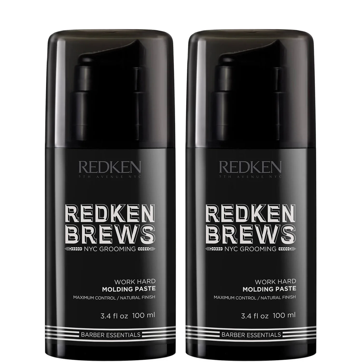 Redken Brews Men's Work Hard Molding Paste Duo 3 Redken Brews Men's Work Hard Molding Paste Duo
