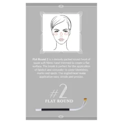 Brushworks X-LUXX #2 Flat Round Brush -Cosmetic Products Store 11920540 4474619313132519