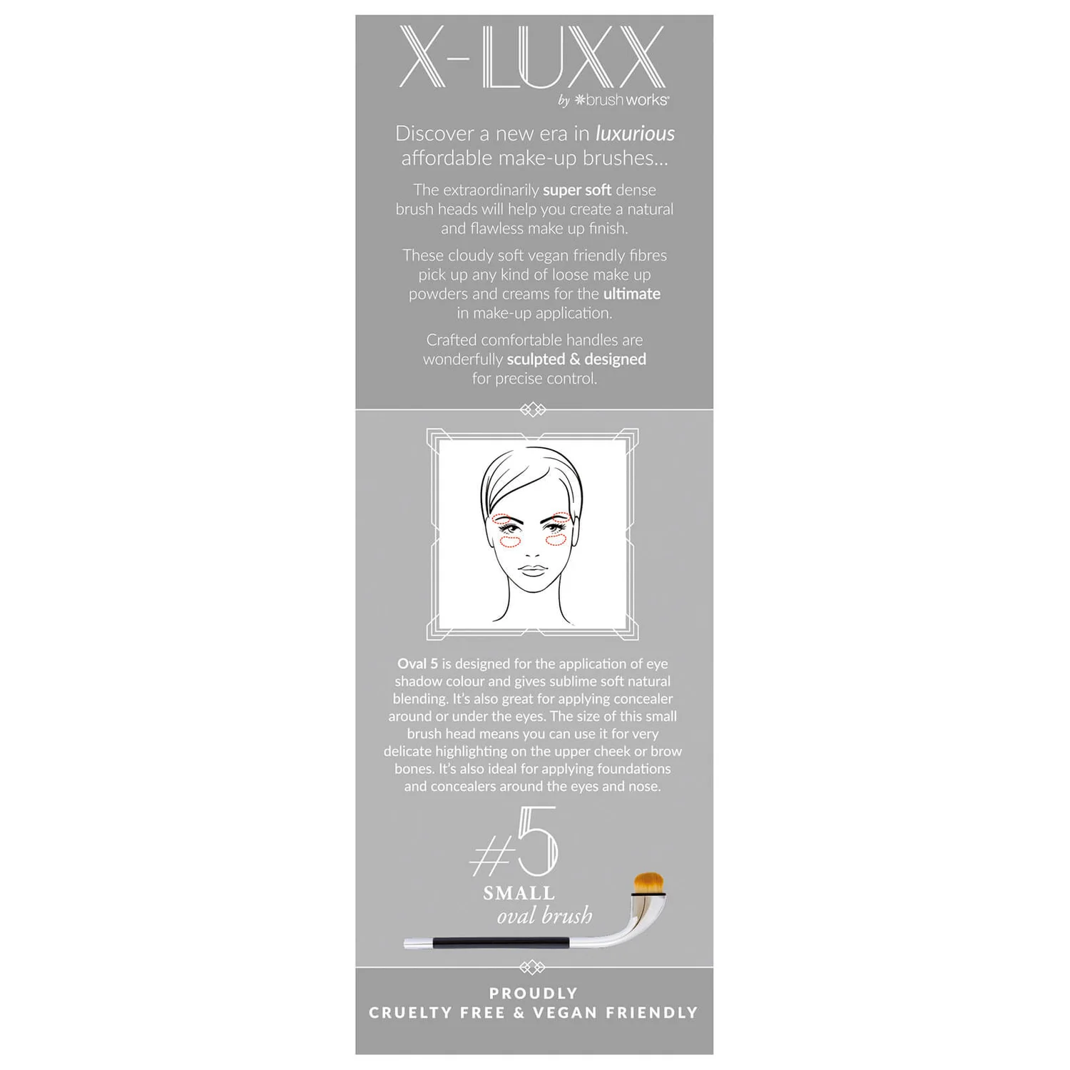 Brushworks X-LUXX #5 Medium Oval Brush 6 Brushworks X-LUXX #5 Medium Oval Brush - Image 4