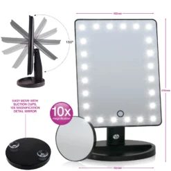 Rio 24 LED Touch Dimmable Makeup Mirror -Cosmetic Products Store 12260156 5574779237687690