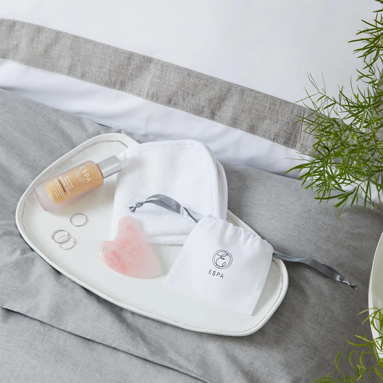 ESPA Rose Quartz Gua Sha Tool 6 ESPA Rose Quartz Gua Sha Tool - Image 4