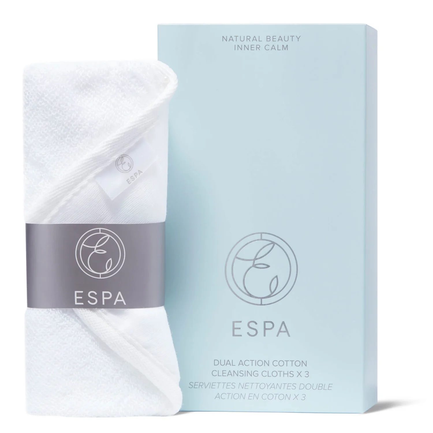 ESPA Dual Action Cotton Cleansing Cloths (Set Of 3) 3 ESPA Dual Action Cotton Cleansing Cloths (Set Of 3)
