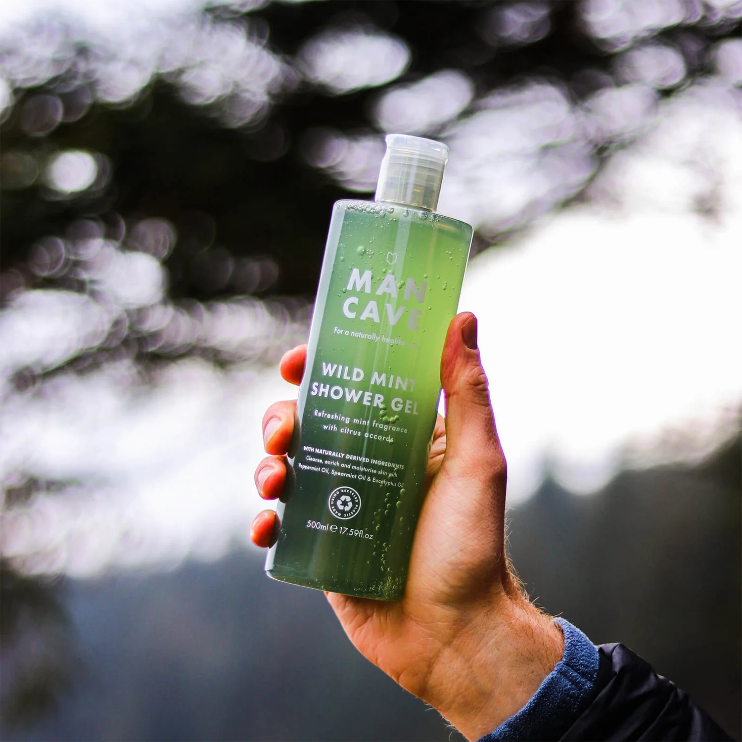 ManCave Wild Mint Shower Gel 500ml 4 ManCave Wild Mint Shower Gel 500ml - Image 2